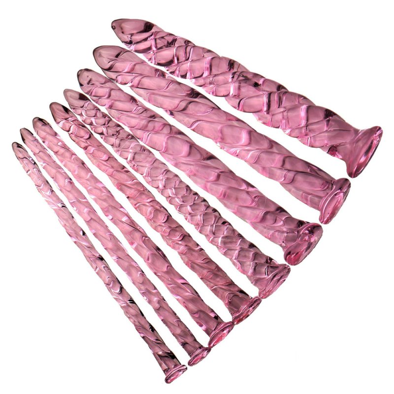 Pink Glass Threaded Urethral Plug Kit