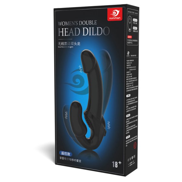 Double-heads Strap-on Dildo Vibrator