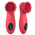 LCD Display 9 Tapping Modes Rose Clit Vibrator