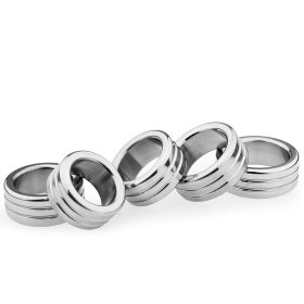 Heavy Duty Stainless Steel Cock Ring - 2 Ring