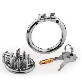 Spikes Flat Chastity Cage