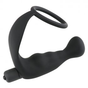 Cock Ring and Anal Prostate Massager Combo