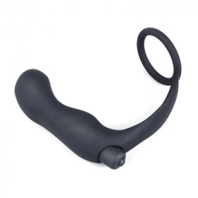 Vibrating Anal Plug with Cockring Ring