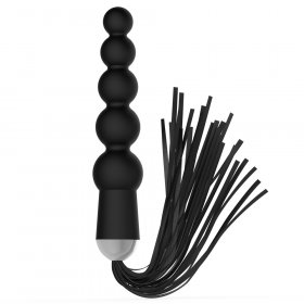 Silicone Anal Beads With Whip