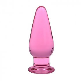 Pink Lady Glass Butt Plug