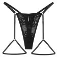 Hot Ladies Adjustable Lace T-back With Garter