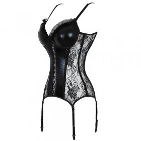 Charming Black Breathable Corset For Ladies