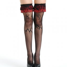 New Fashion Edged With Lace Mesh Stockings