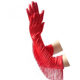New Long Dancing Gloves With Tassels