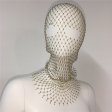 Hot Selling Rhinestones Fashion Party Mesh Hood