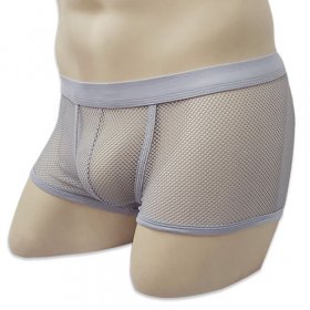 Hot Style Transparent Fishnet Boxer Shorts For Men