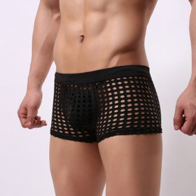 High Quality Fishnet Hollowed-out Men Hipster