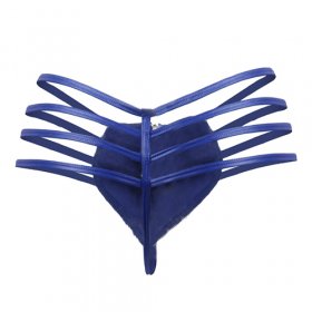 Special Designed Faux Leather Low-rice Zipper Panty