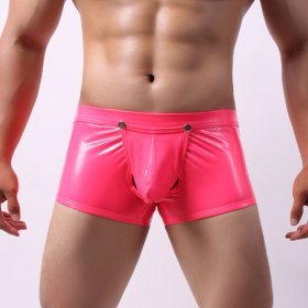 New Faux Leather Easy Takedown Boxer Briefs