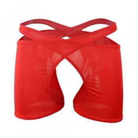 Unique Design Cross Waist Boxers Underwear For Men