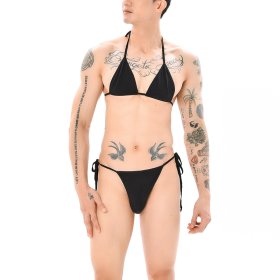 New Sexy Mankini Bandaged Bra And Panty