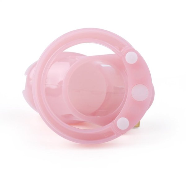 CB-6000S Short Male Chastity Cage - Pink