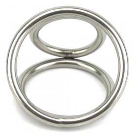 Triple Chrome Cock and Ball Ring
