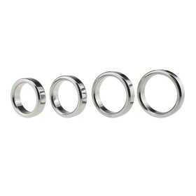 Chrome Stainless Steel Cock Ring - 1.5cm Height