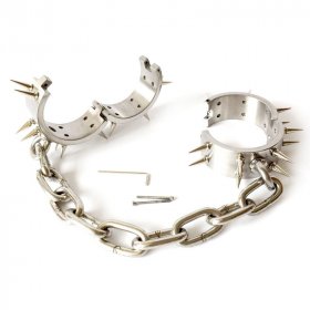 Spiked Stainless Steel Ankle/Wrist Cuffs