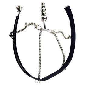 Stainless Steel Chastity Belt With Anal Plug