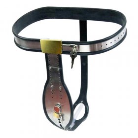 Trap Locking Male Chastity Belt with Cock Cage