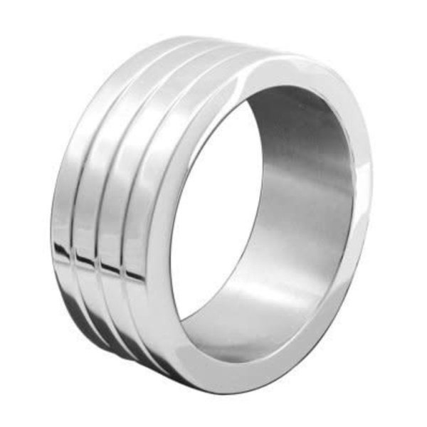 Heavy Duty Stainless Steel Cock Ring - 3 Ring