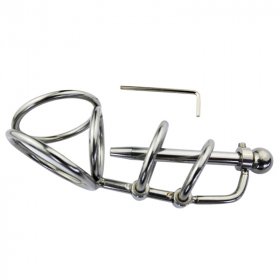 Triple Rings Base and Steel Urethral Tube