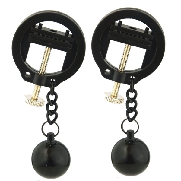 Weighted Orbs Torture Nipples Clamps