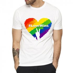 Gay Love Rainbow T Shirt