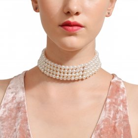 Multi Layer Pearl Collar