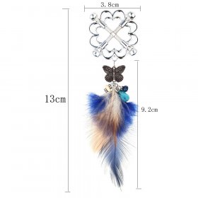 Butterfly Feather Pendant Cherry Blossom Screw Nipple Clamp