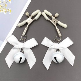 Solid Color Bell Bowknot Nipple Clamp