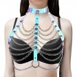 Layered Chain Bra Harness In Multiple Colors