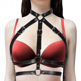 Sexy Gothic Leather Chest Belt