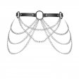 Cross Chain Tassel O Ring Waist Belt