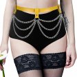 Gothic Girl's Waist Belt With Multi Layer Chain