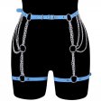 SM507 O Ring Chain Leg Strap Leather Body Harness