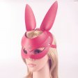 SM61 Faux Leather Long Ear Bunny Mask