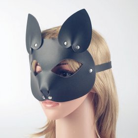 SM63 Mouse Blindfold Halloween Cosplay Leather Mask