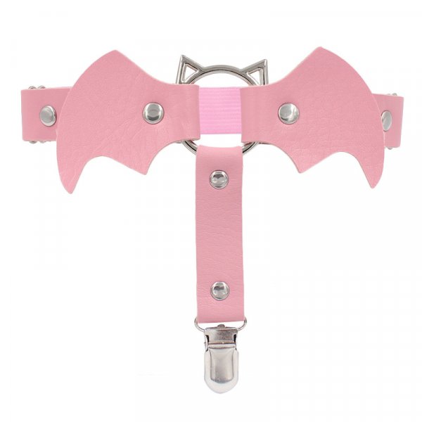 SM903 Leather Bat Thigh Strap Women's Sexy Garter