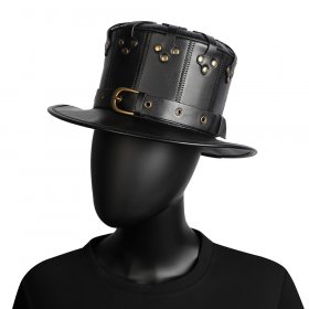 Steampunk Buckles Splice Hat