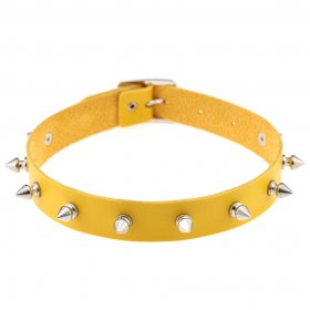 Punk Spiked Studded Leather Collar