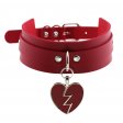 Lightning Heart Pendant Collar