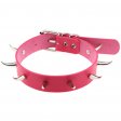 Spiked Rivet Leather Collar