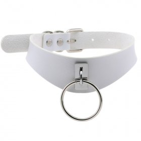 O-ring Trendy PU Leather Neck Collar