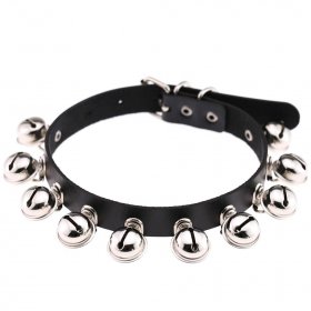 Bell PU Leather Collar