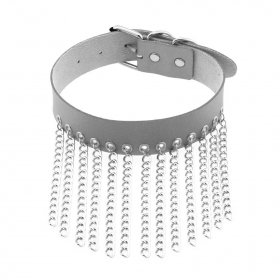 Metal Chain Tassel Collar
