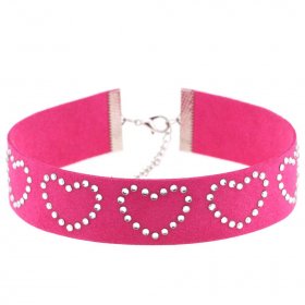 Diamond Rhinestone Love Flannel Collar