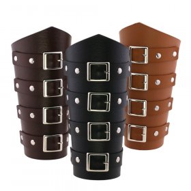 Leather Waxed Cycling Belt Buckle Bracers